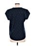 Fun2Fun 100% Polyester Polka Dots Blue Short Sleeve Blouse Size M - photo 2