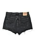Levi's 100% Cotton Hearts Black Denim Shorts Size 29 waist - photo 2
