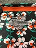 Cuddl Duds Floral Black Short Sleeve Blouse Size M - photo 7