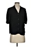 T Tahari 100% Polyester Black Short Sleeve Blouse Size S - photo 1
