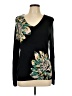 Daniel Rainn Floral Black Pullover Sweater Size L - photo 1