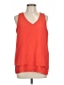 Adrienne Vittadini 100% Polyester Orange Sleeveless Top Size L - photo 1