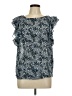 H&M 100% Polyester Blue Sleeveless Blouse Size 10 - photo 1