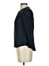J.Crew 100% Cotton Blue Black Long Sleeve Blouse Size 00 - photo 5