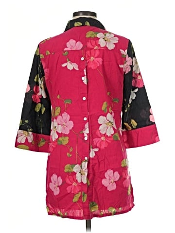 Soft Surroundings 3/4 Sleeve Button-Down Shirt (view 2)