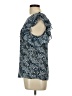 H&M 100% Polyester Blue Sleeveless Blouse Size 10 - photo 5