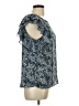 H&M 100% Polyester Blue Sleeveless Blouse Size 10 - photo 4