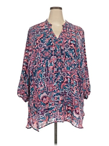 Boutique + 3/4 Sleeve Blouse (view 1)