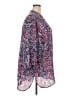 Boutique + 100% Polyester Paisley Blue 3/4 Sleeve Blouse Size 3X Plus - photo 4