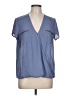 Maurices 100% Polyester Blue Short Sleeve Blouse Size L - photo 1
