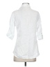 Dylan 100% Linen White 3/4 Sleeve Button-Down Shirt Size S - photo 2