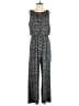 Christopher & Banks Chevron-herringbone Gray Jumpsuit Size M - photo 1