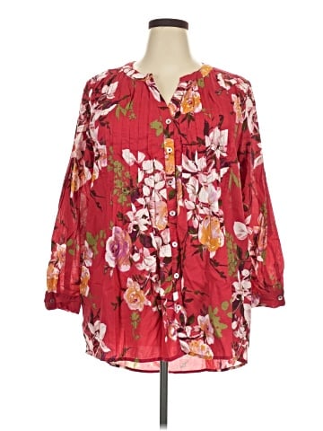 Roaman's 3/4 Sleeve Blouse (view 1)