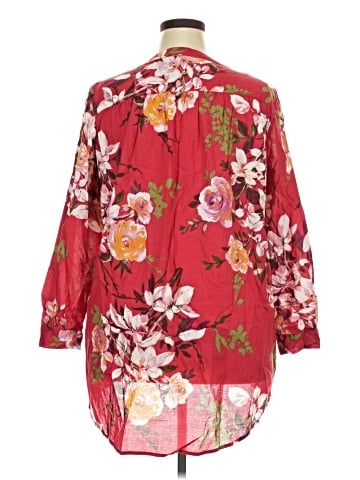 Roaman's 3/4 Sleeve Blouse (view 2)