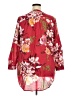 Roaman's 100% Cotton Floral Red 3/4 Sleeve Blouse Size 20W - photo 2