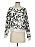 Maeve by Anthropologie 100% Cotton Print Silver Pullover Sweater Size S - photo 1
