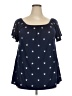Lane Bryant Stars Blue Short Sleeve Top Size 22 - 24 Plus - photo 1