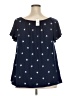 Lane Bryant Stars Blue Short Sleeve Top Size 22 - 24 Plus - photo 2