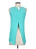 Express Outlet 100% Polyester Teal Sleeveless Top Size S - photo 2