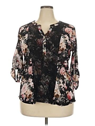 Siren Lily 3/4 Sleeve Blouse (view 1)