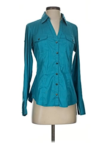 Express Design Studio Long Sleeve Blouse (view 1)