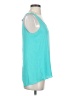 Express Outlet 100% Polyester Teal Sleeveless Top Size S - photo 4