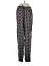 Atmosphere Print Black Casual Pants Size 4 - photo 1