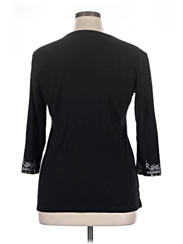 Karen Scott 3/4 Sleeve Top (view 2)