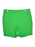 Rafaella Solid Green Shorts Size 18 - photo 1