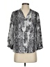 Vince Camuto 100% Polyester Silver 3/4 Sleeve Blouse Size S - photo 1