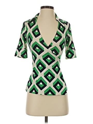 Diane von Furstenberg Short Sleeve Blouse (view 1)