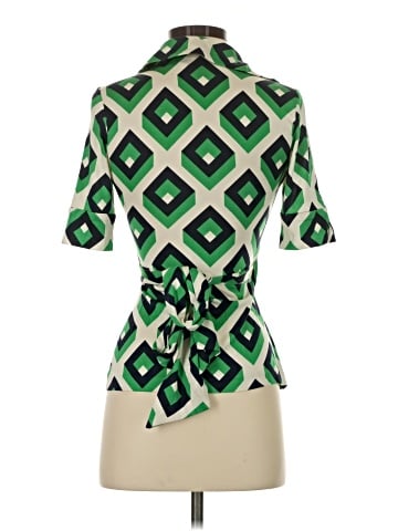 Diane von Furstenberg Short Sleeve Blouse (view 2)