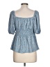 Mittoshop 100% Polyester Blue 3/4 Sleeve Blouse Size L - photo 2
