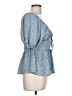 Mittoshop 100% Polyester Blue 3/4 Sleeve Blouse Size L - photo 4