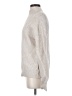 Evereve Chevron-herringbone Silver Turtleneck Sweater Size S - photo 5