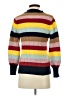Halogen Stripes Yellow Turtleneck Sweater Size XS - photo 2