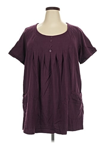 Roaman's Short Sleeve Blouse (view 1)