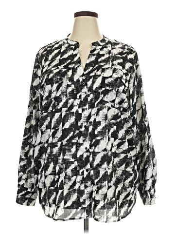 Calvin Klein Long Sleeve Blouse (view 1)