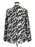 Calvin Klein 100% Polyester Houndstooth Silver Long Sleeve Blouse Size 2X - photo 2