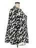Calvin Klein 100% Polyester Houndstooth Silver Long Sleeve Blouse Size 2X - photo 4