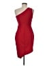 Crystal Sky Solid Red Cocktail Dress Size M - photo 2