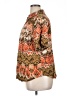 Erika Print Brown Short Sleeve Blouse Size 1X - photo 5