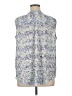 Liz Claiborne 100% Polyester Tweed Blue Sleeveless Blouse Size 1X - photo 2