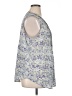Liz Claiborne 100% Polyester Tweed Blue Sleeveless Blouse Size 1X - photo 4