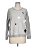 Sundry Stars Silver Pullover Sweater Size Lg (3) - photo 1