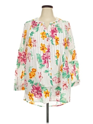 Roaman's 3/4 Sleeve Blouse (view 1)