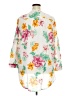 Roaman's 100% Cotton Floral White 3/4 Sleeve Blouse Size 20W - photo 2