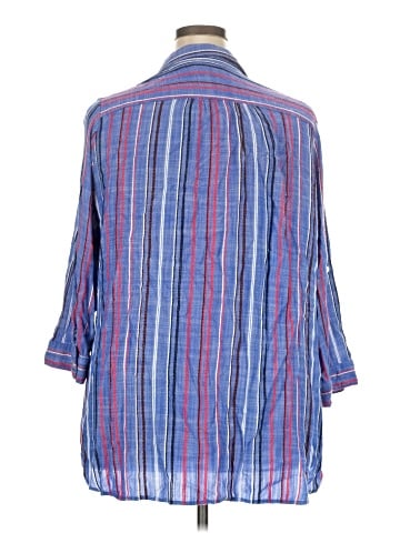 Kim Rogers 3/4 Sleeve Button-Down Shirt (view 2)