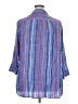 Kim Rogers 100% Rayon Stripes Blue 3/4 Sleeve Button-Down Shirt Size 3X - photo 2