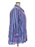 Kim Rogers 100% Rayon Stripes Blue 3/4 Sleeve Button-Down Shirt Size 3X - photo 4